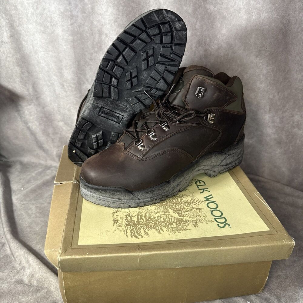 Elk Woods Men's Alaska Highpoint Waterproof Hiking Boots Shoes 11D Brown